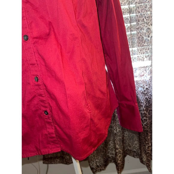 Women’s Red Button Down Merona Long Sleeve ❤️ - Picture 5 of 12